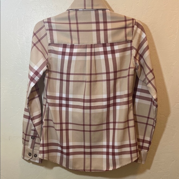DIXXON Flannel Company The Burleigh Beige and Red Plaid Shirt Small - Picture 5 of 8